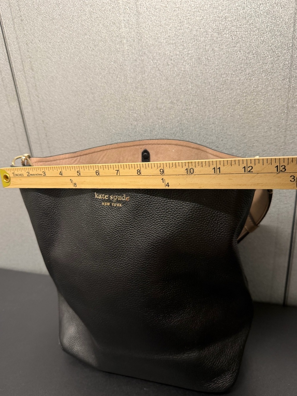 Kate Spade New York Pebbled Leather Shoulder Bag Black - Picture 12 of 12